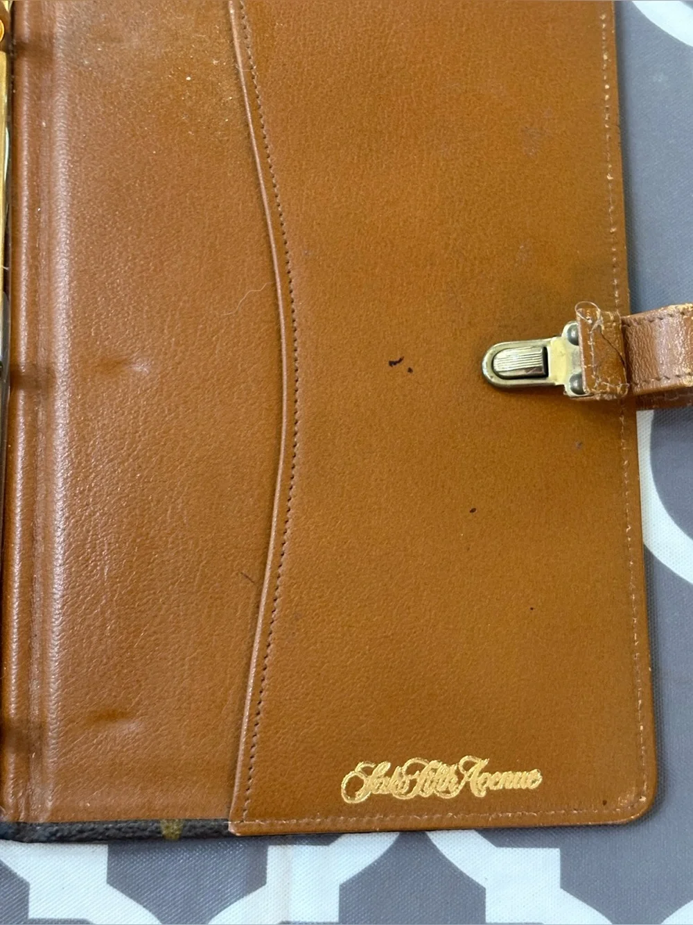 Vintage Louis Vuitton Saks Fifth Avenue Monogram Canvas Notebook Agenda Cover